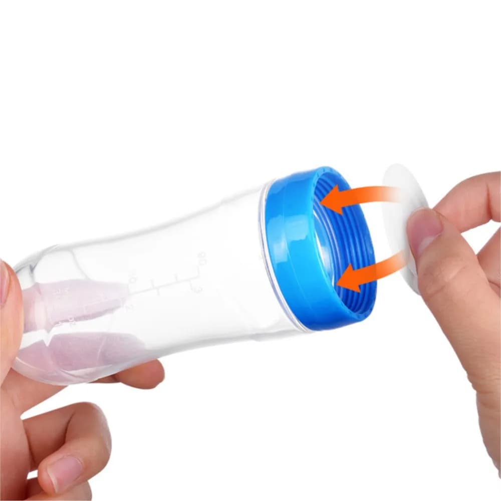 Baby Silicone Feeding Bottle with Spoon 90ml