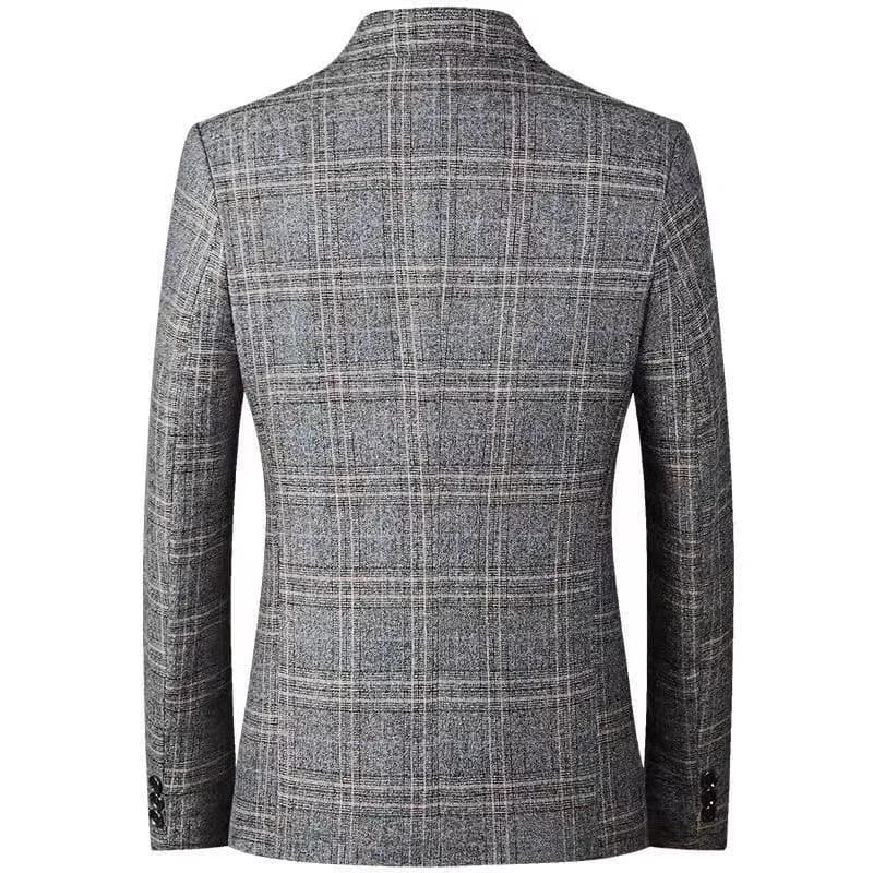 Men's Checked Blazer