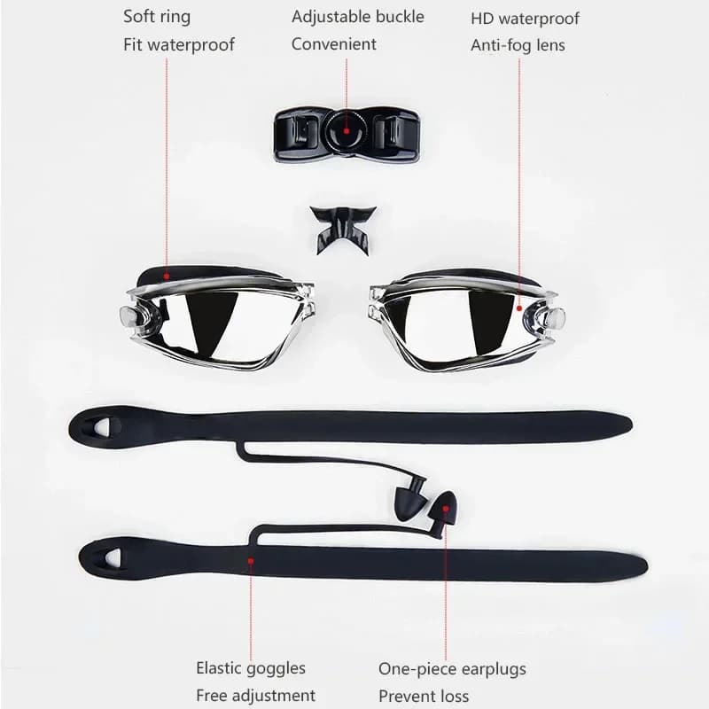 Adult Swimming Goggles with Earplug