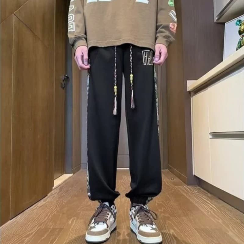 Men's Oversized Patchwork Joggers