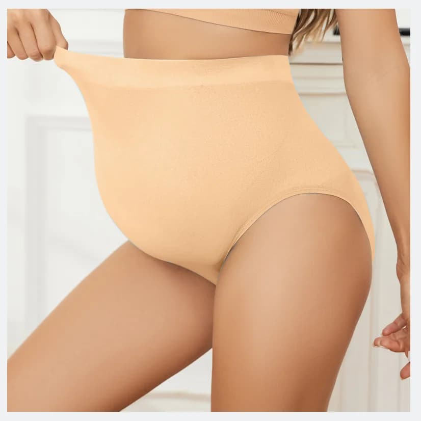 Seamless High Waisted Pregnancy Underwear