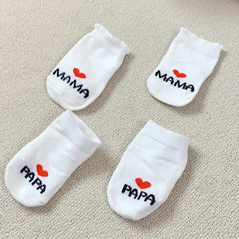 Baby Crew Socks Mama Papa Sentiment Pack