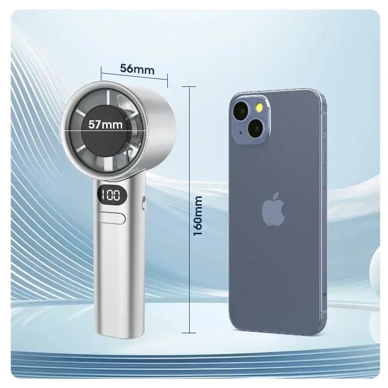 Mini Handheld Fan with 4 Speeds