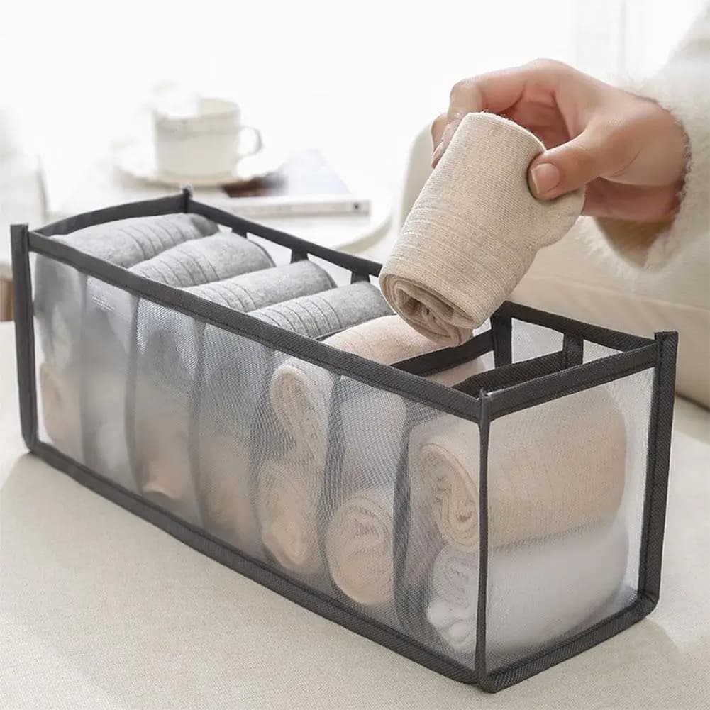 7-Compartment Sock and Underwear Organizer
