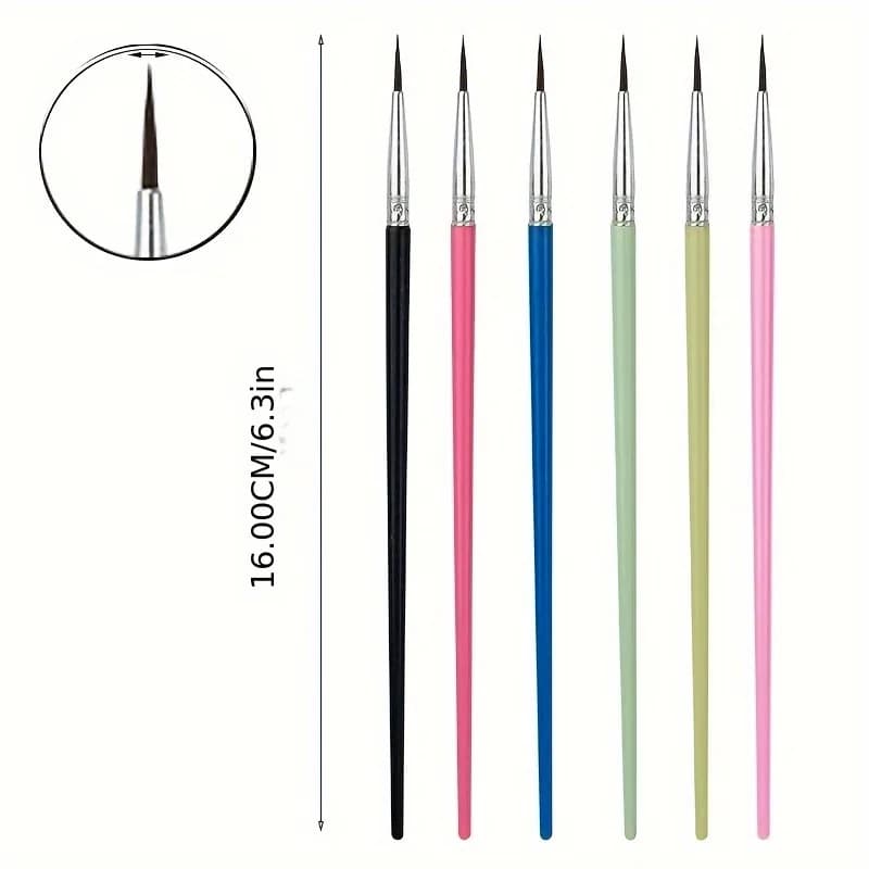 100-Piece Brush Set Wide and Round Head