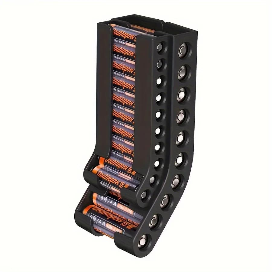 Wall-Mounted Battery Storage Organizer
