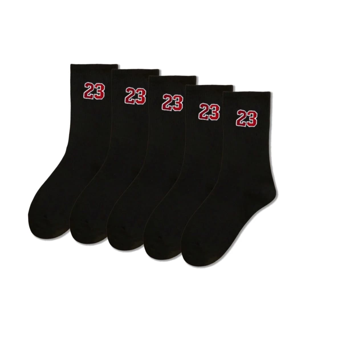 Men's Crew Socks with Number 23 Design