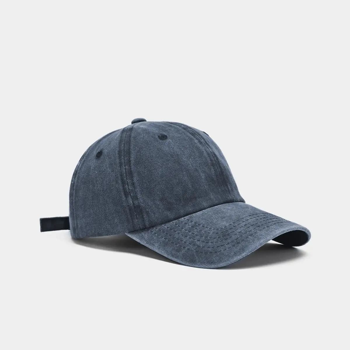 Washed Cotton Snapback Baseball Cap