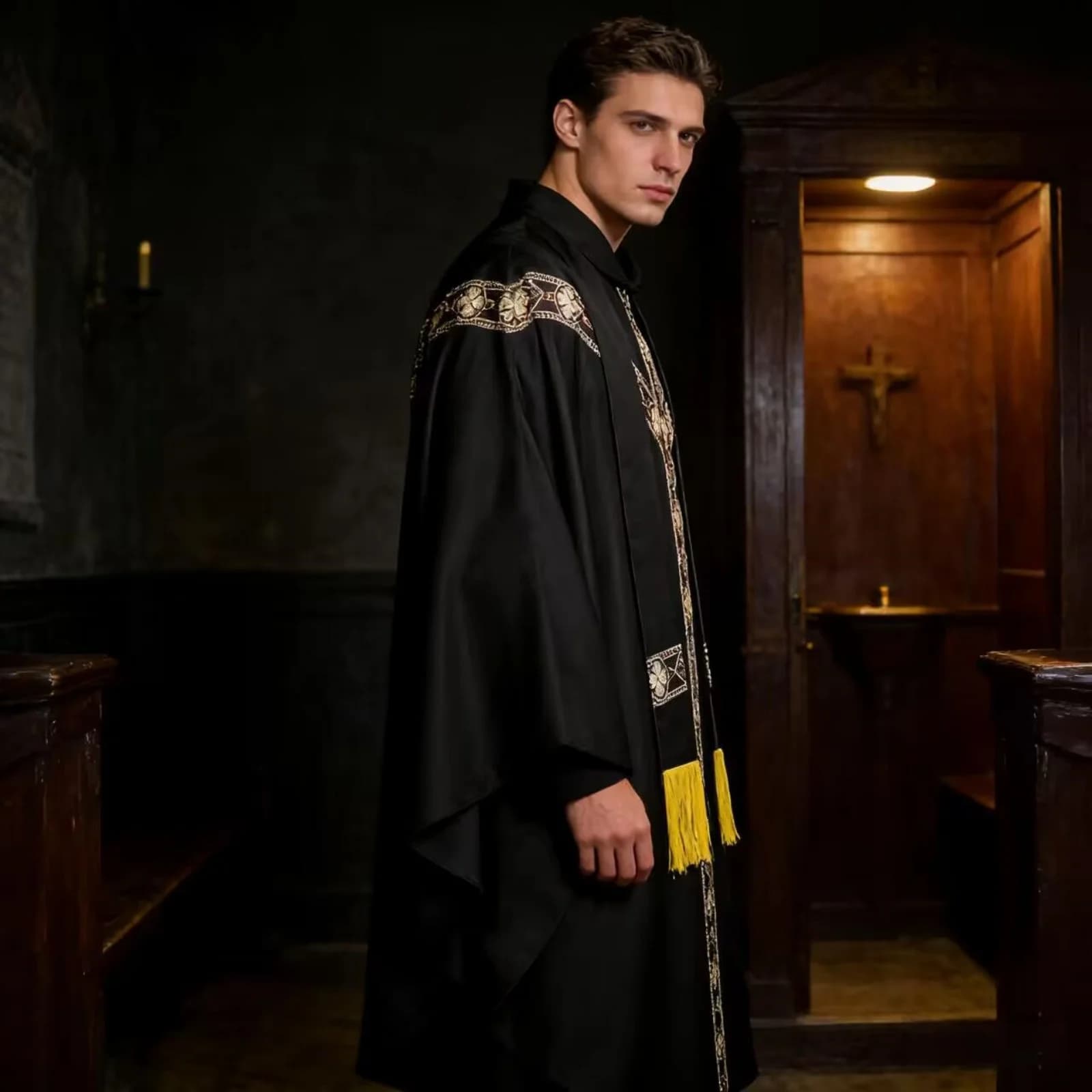 Men's Catholic Priest Chasuble Liturgical Robe
