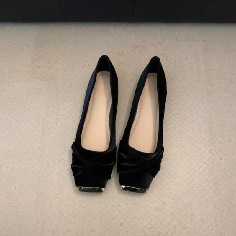 Shoes Woman 2025 Low Heels Female Footwear Autumn Square Toe Casual Sneaker New Summer Comfortable Dress Fall Lace-Up Flat Rome
