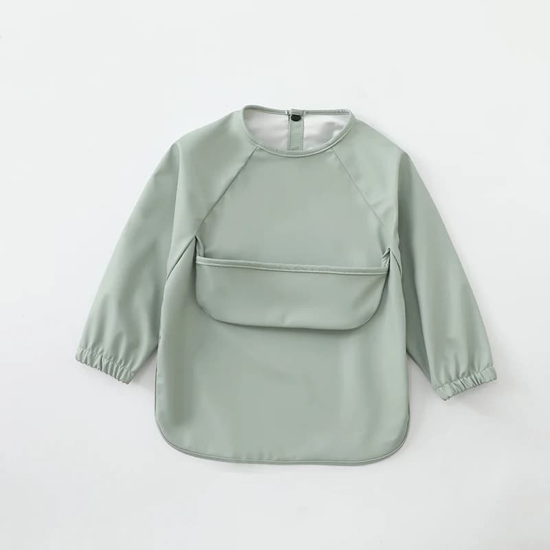 Baby Bibs Waterproof Art Smock with Long Sleeves Easy To Clean Children's Painting Apron Bib for Toddlers Girls Boys Baby Stuff