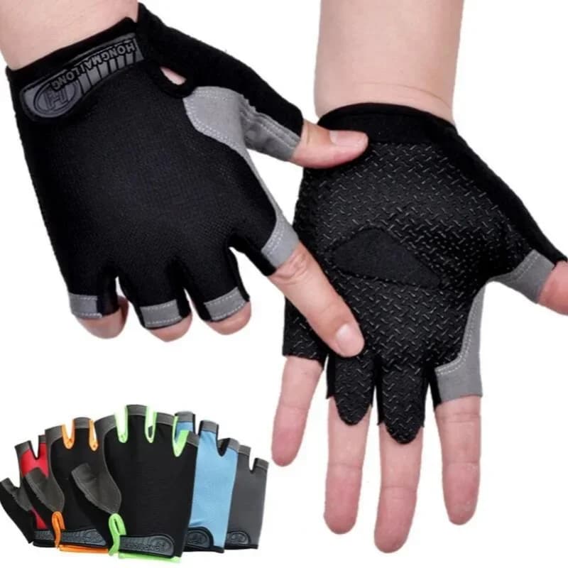 Gym Outdoor Sport Gloves  Anti-Slip Weight Training Fingerless Gloves Cycling Hiking Boxing Exercise Workout Breathable Gloves