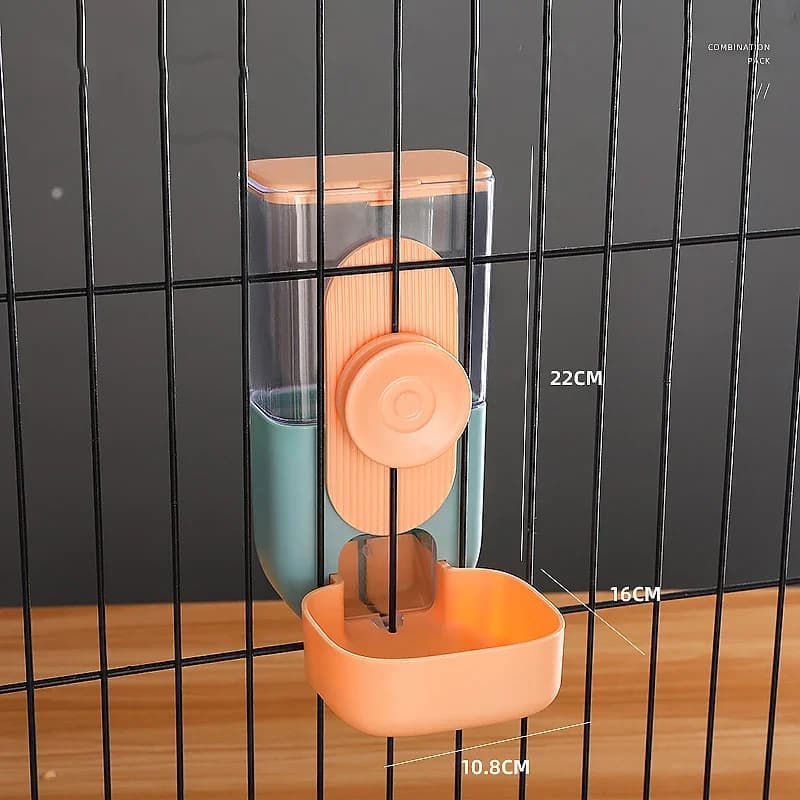 Automatic Pet Cage Feeder and Water Dispenser