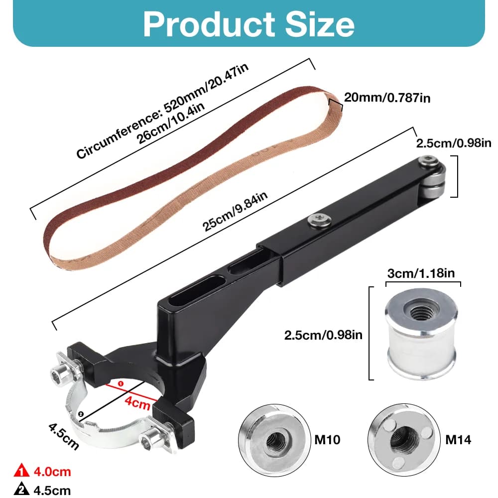 Angle Grinder Belt Sander Conversion Attachment