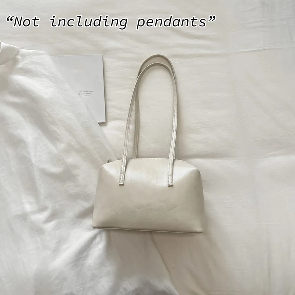Handheld Bowling Bag for Women, Trendy and Retro Style Underarm Bag, Simple and Large Capacity. Shoulder Bag