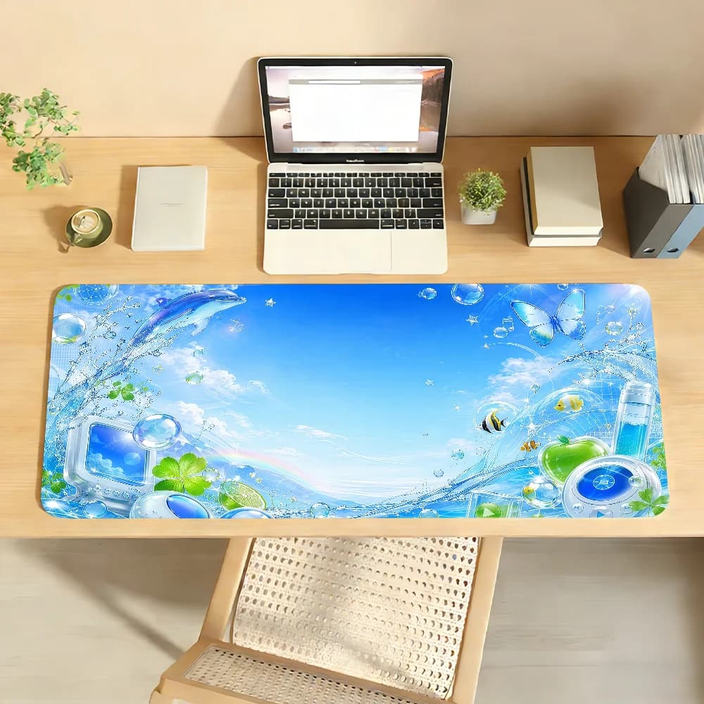 Large Gaming Mouse Pad with Stitched Edges