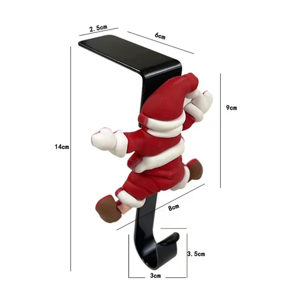 Metal Christmas Stocking Mantel Holder
