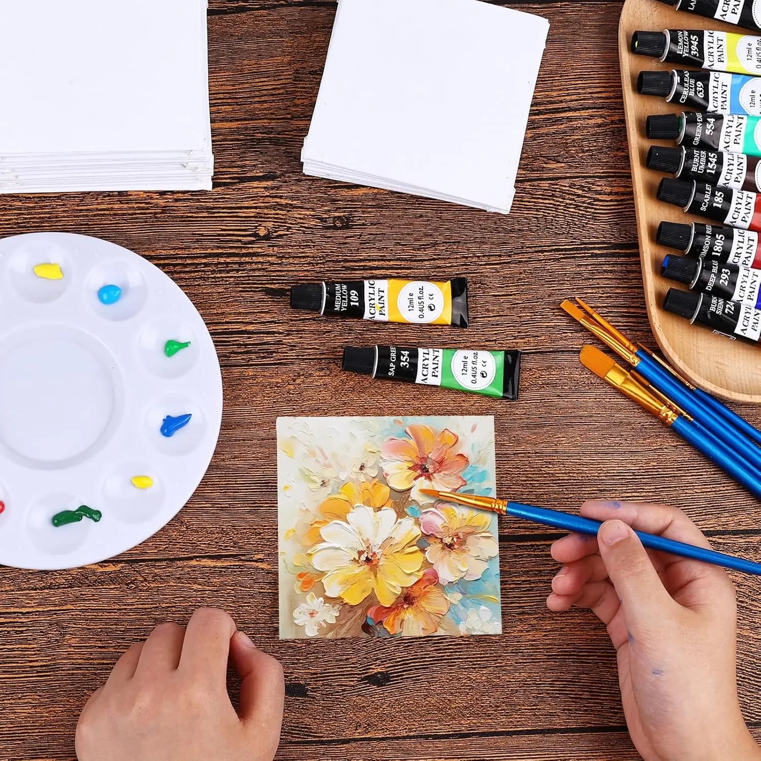 Canvas Board Painting Set