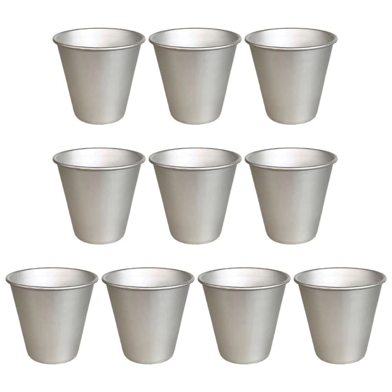 Nonstick Aluminum Muffin and Tart Molds, Pack of 10