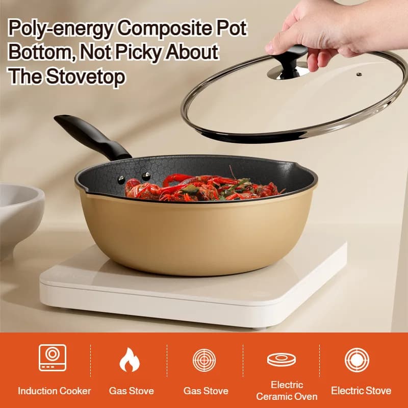 Honeycomb Nonstick Wok Frying Pan