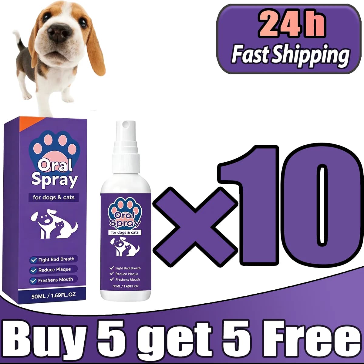 Pet Breath Freshener Oral Spray
