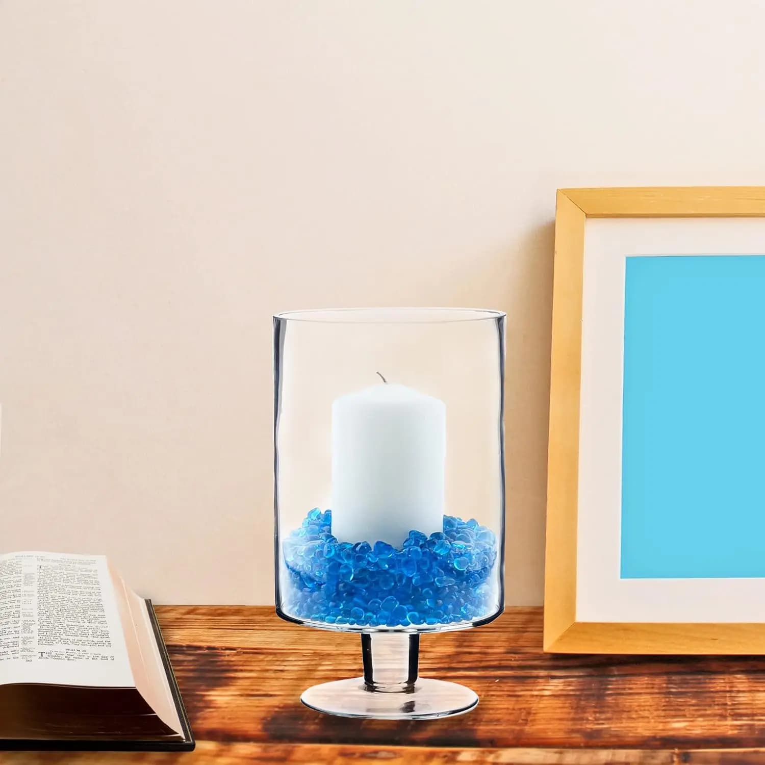 Light Blue Glass Aquarium Gravel