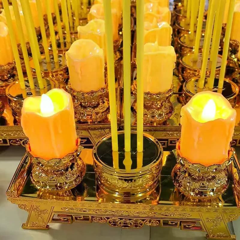 LED Prayer Candle with Swinging Wick