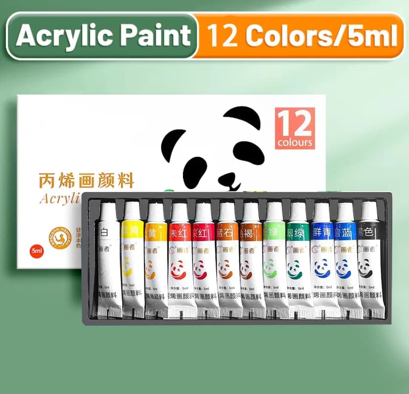 Acrylic Paint Set, 5ml Bottles, Non-Toxic