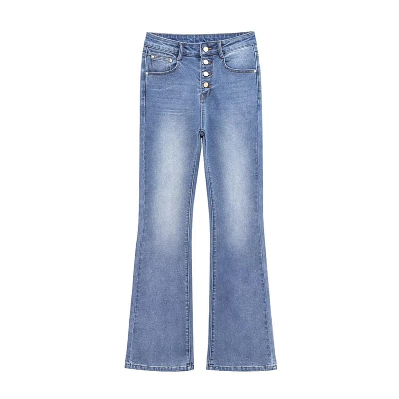 Women's High-Waist Flared Slimming Jeans