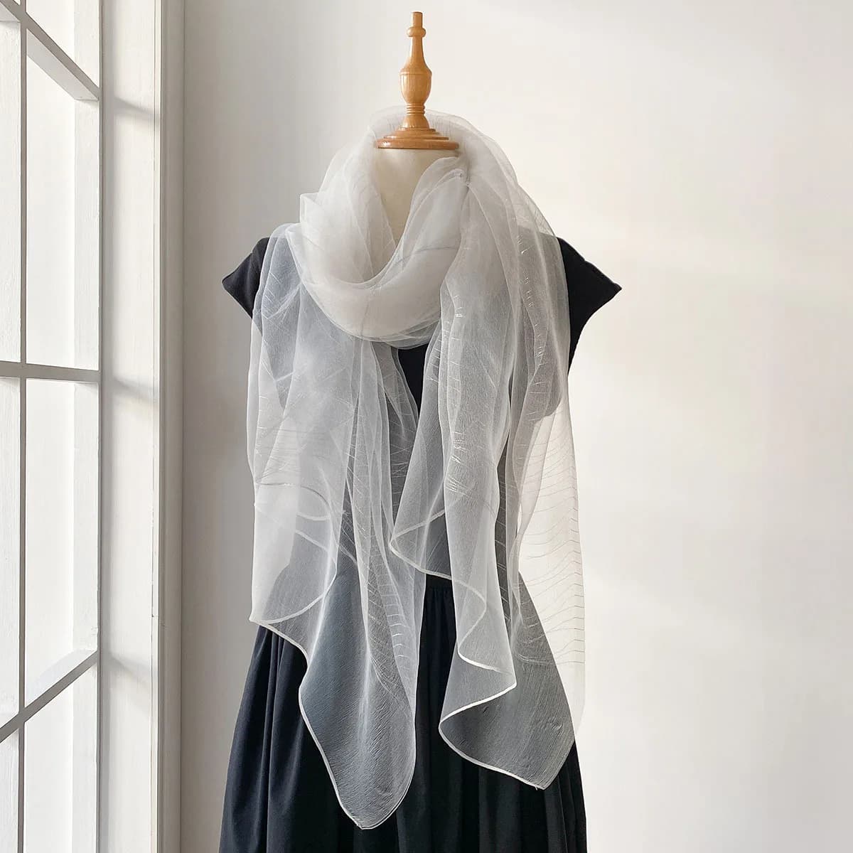 Lightweight Solid Scarf Shawl for Women