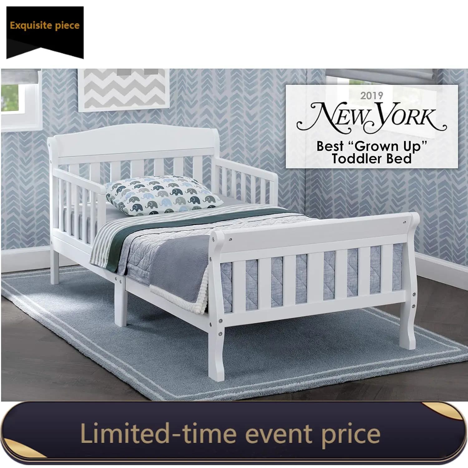 Delta Children Canton Toddler Bed, White