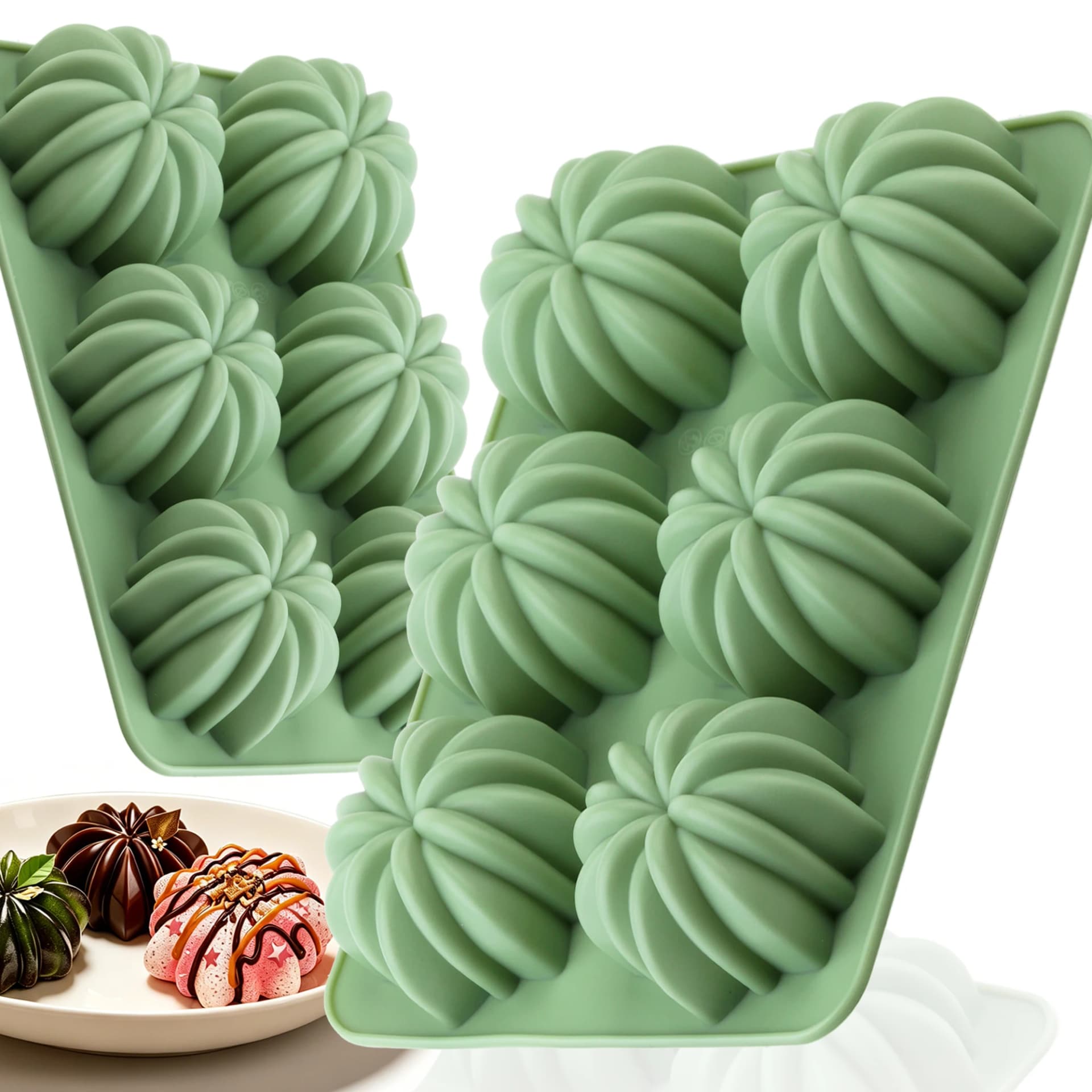 Silicone Flower Baking Mold, 6-Cavity
