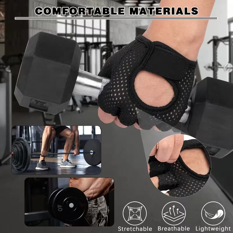 Breathable Half-Finger Weight Lifting Gloves