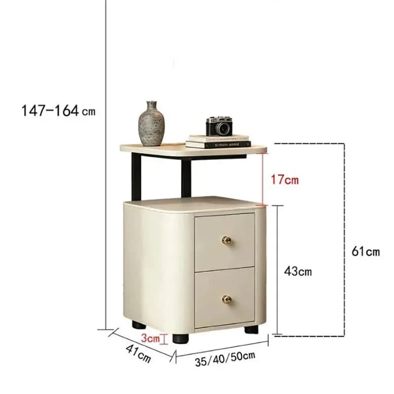 Aesthetic Storage Nightstand Trendy Elegant Bedside Table New Style Functional Nachttisch Home Bedroom Furniture