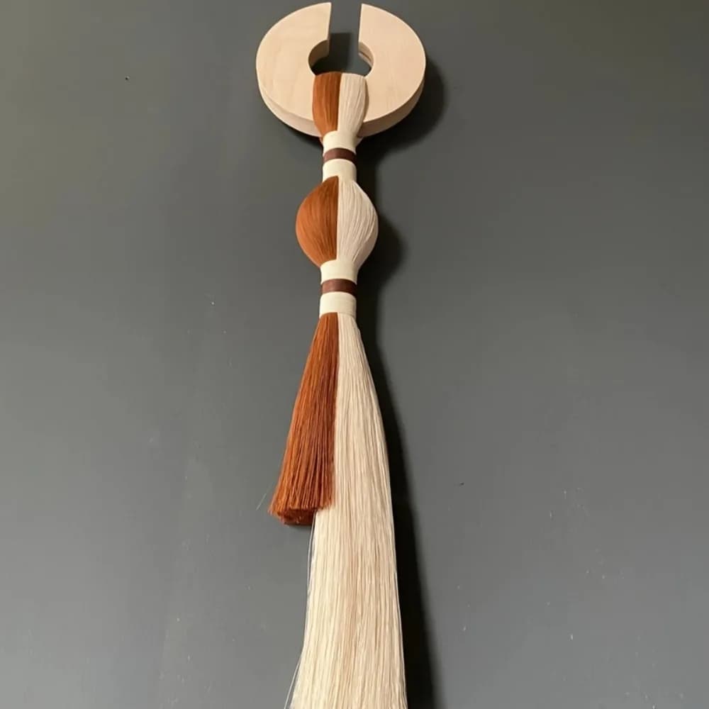 Scandinavian Style Wall Mounted Fiber Artwork