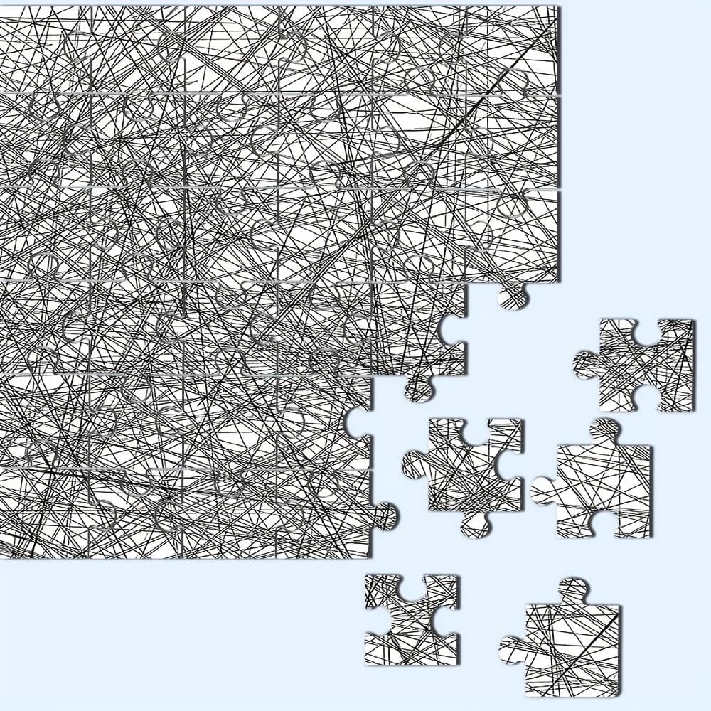 Adult Black and White Jigsaw Puzzle