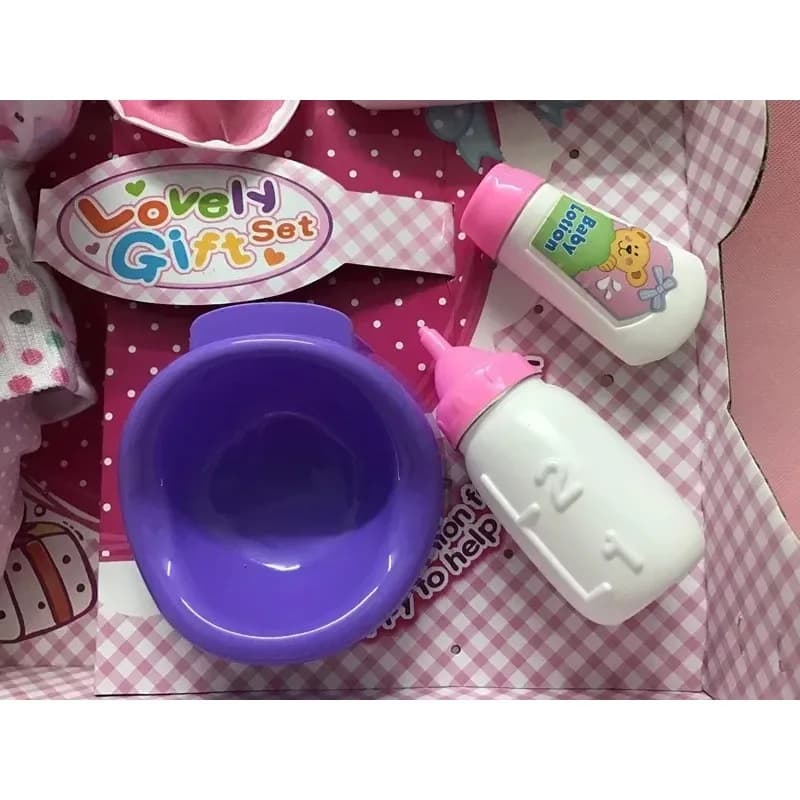 Interactive Baby Doll with Blinking and Drinking Functions