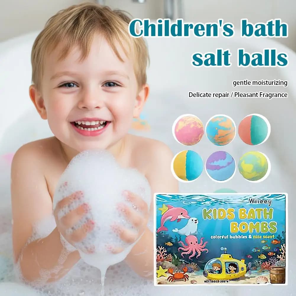 Kids Colorful Bath Bombs Set