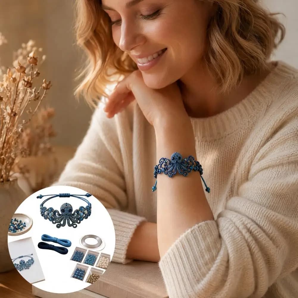 DIY Beaded Bracelet Making Kit With Charms