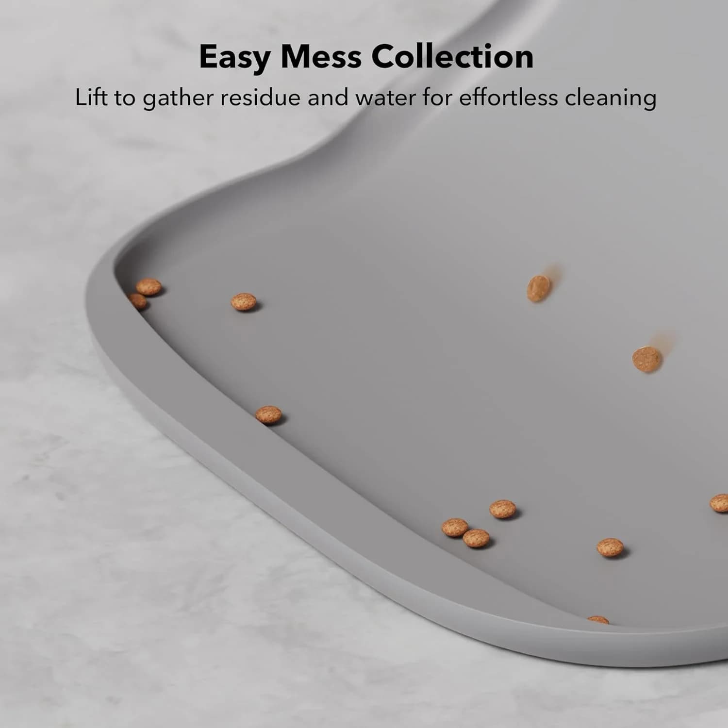 Waterproof Pet Feeding Mat With Raised Edges