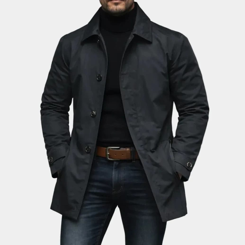 Men's Waterproof Retro Trench Cardigan