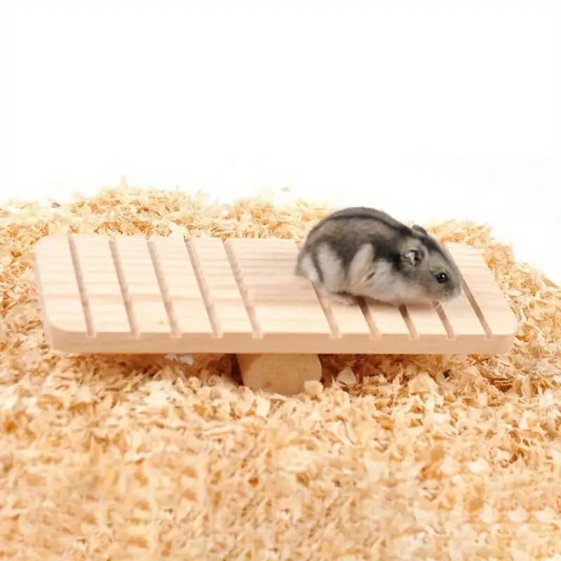 Wooden Play House Seesaw for Small Animals