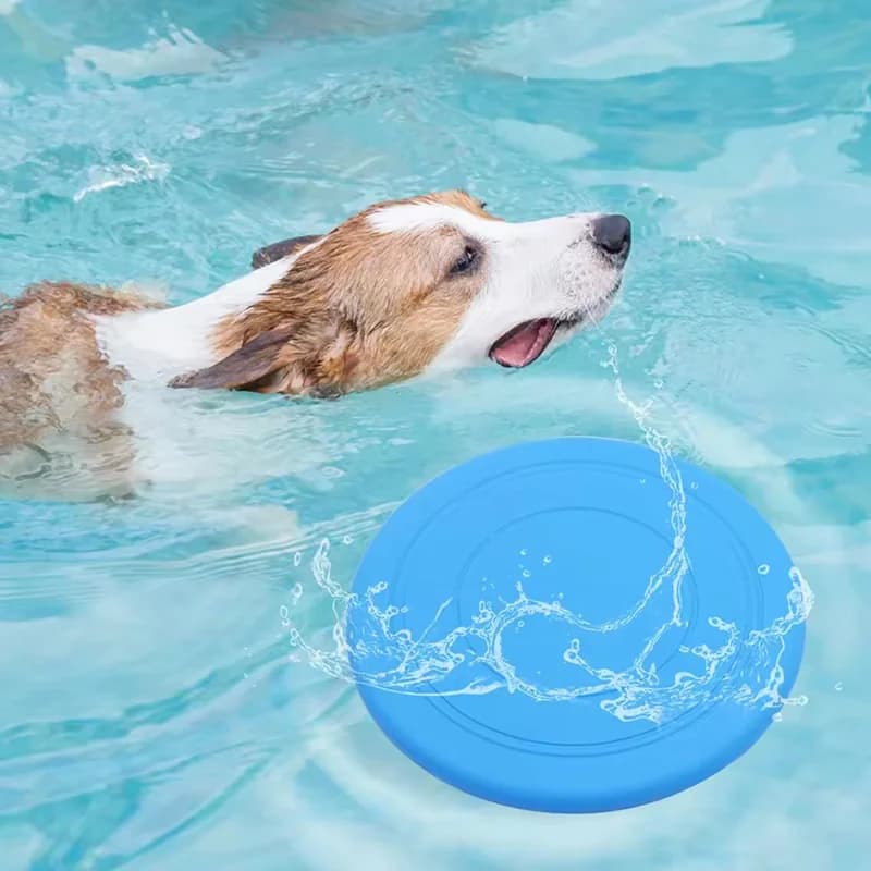 Soft Rubber Dog Flying Disc Toy