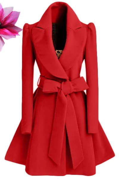 Women's Winter Wool Blend Long Coat