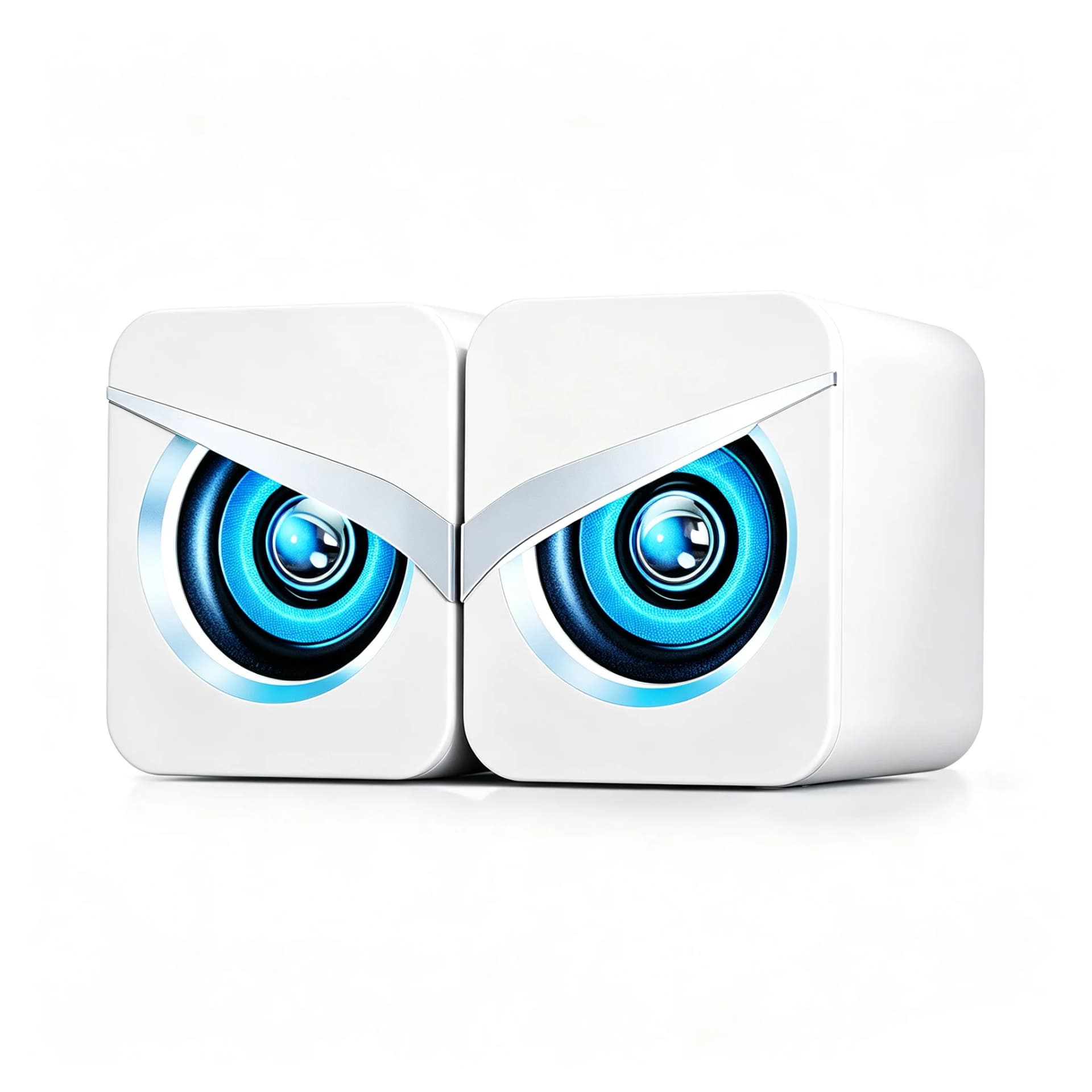 Mini Desktop Speakers with USB Power and LED Effects