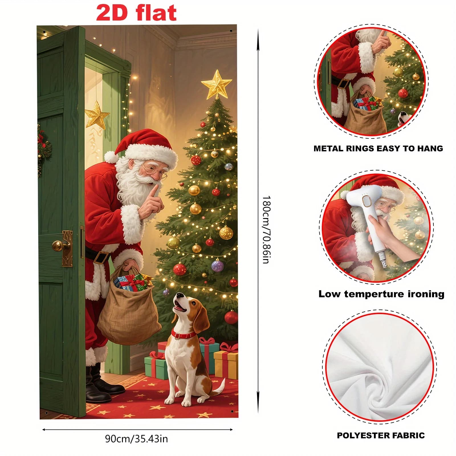 Christmas Festive Entrance Decorative Banner