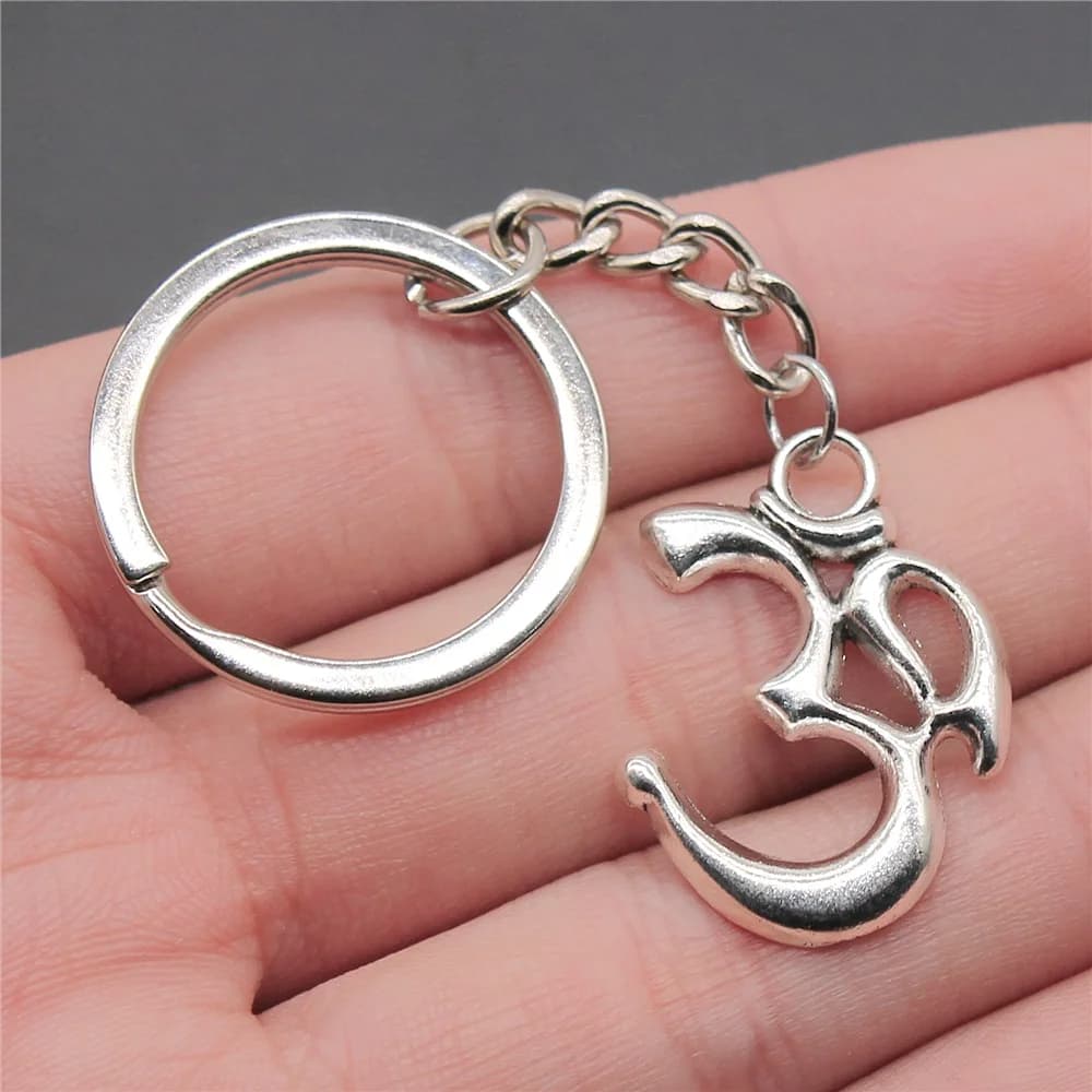 Om Symbol Yoga Keychain Pendant