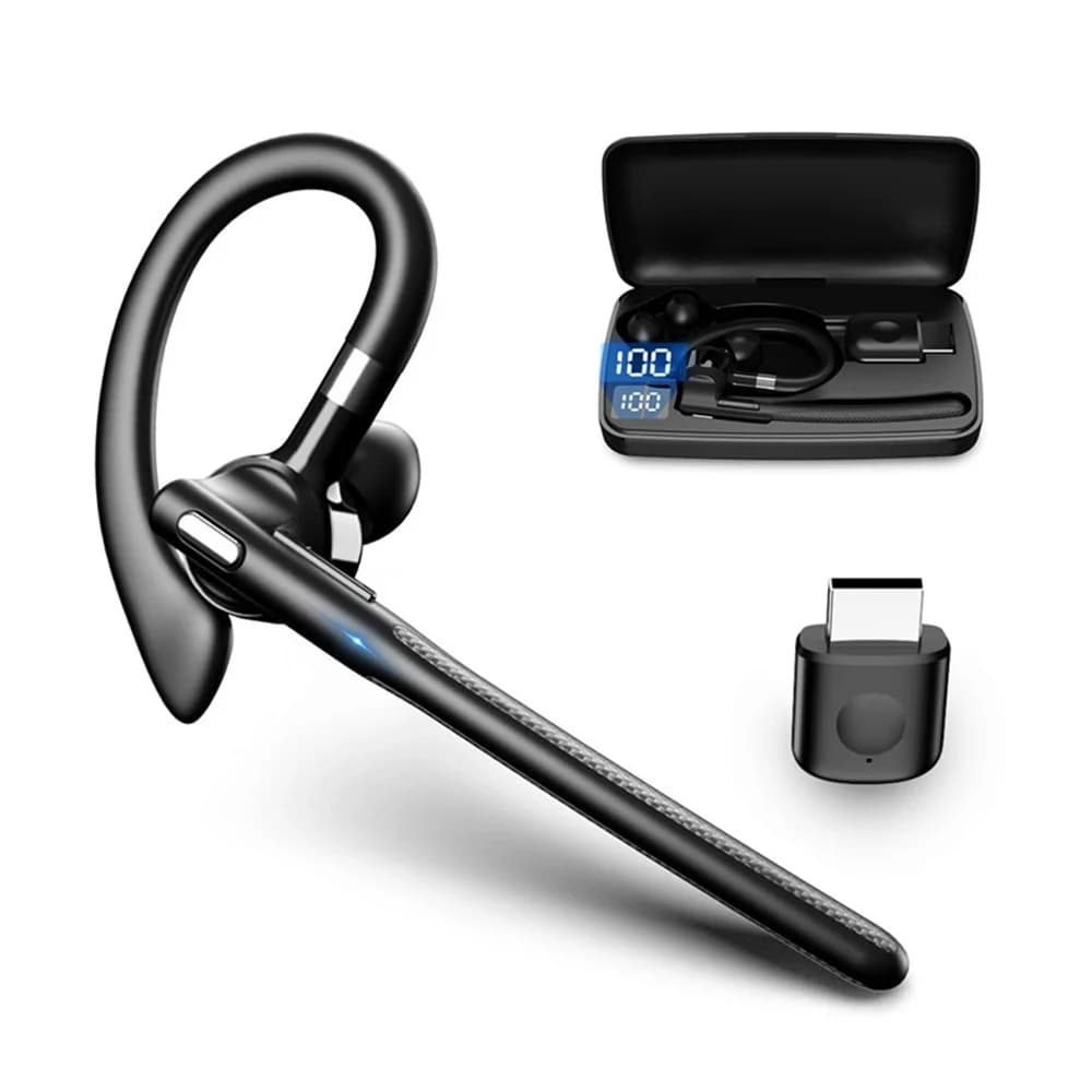 Wireless Bluetooth Earphone Headset with Dual Microphone