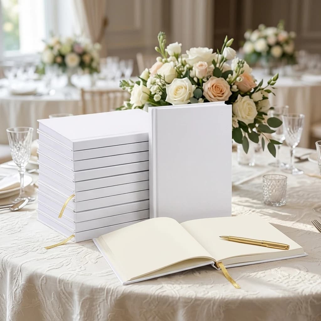 Hardcover Wedding Guest Book, 120 Pages