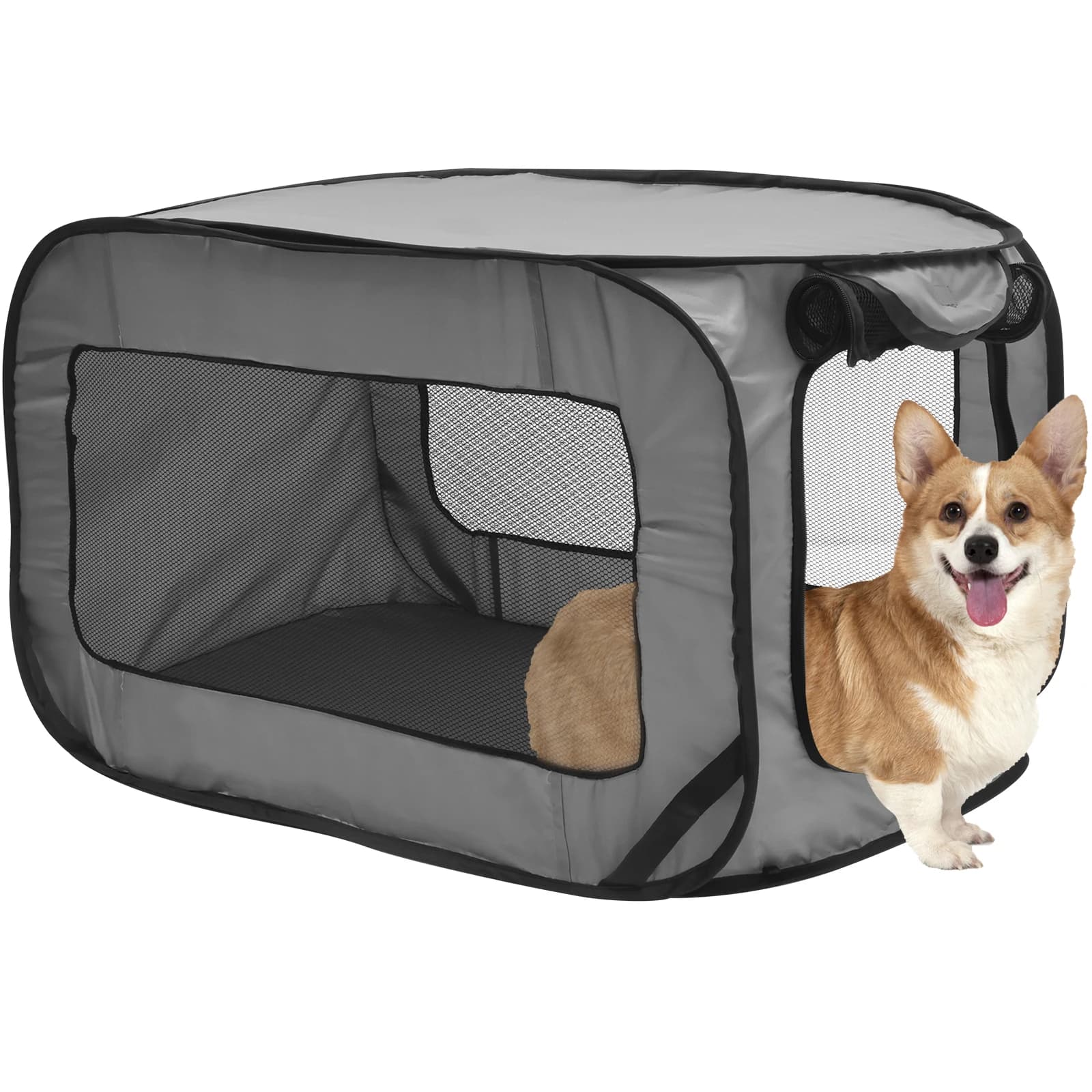 Foldable Pop-Up Dog Travel Crate